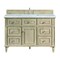 James Martin Vanities 48'' Single Vanity, Whitewashed Oak w/ 3 CM Carrara White Marble Top 424-V48-WWO-3CAR - alternate 1